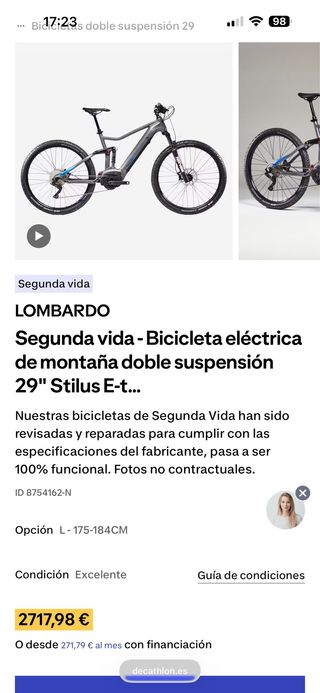 Bicicleta eléctrica Lombardo Stilus E-t