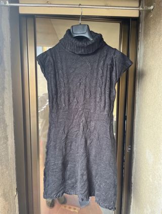 Vestido/Jersey Negro Talla S Stradivarius