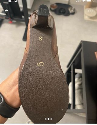 Botas de cuero marrones altas