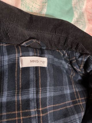 Parka Mango efecto encerado azul marino