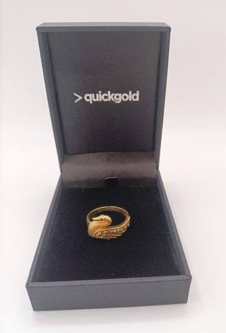Anillo Cisne Oro 18k 3,40gr