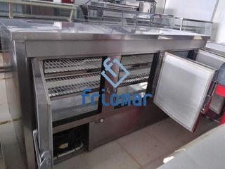 VITRINA CERRADA 2 MTS ACERO INOX "OCASION"