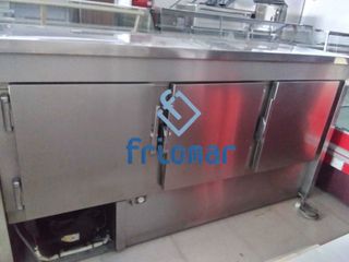 VITRINA CERRADA 2 MTS ACERO INOX "OCASION"