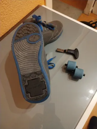 Heelys Talla 35 Azul/Gris