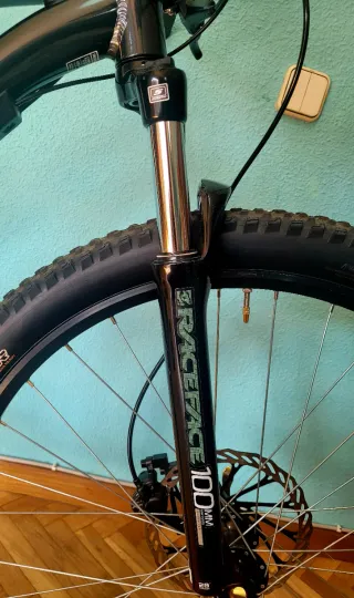 Bicicleta MTB Rockrider Negra Talla M,NUEVA.