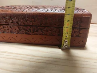Caja joyero madera tallada India