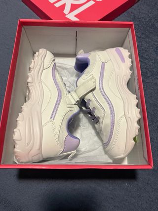 Zapatillas Niña Oh Girl Blancas y Moradas Talla 31
