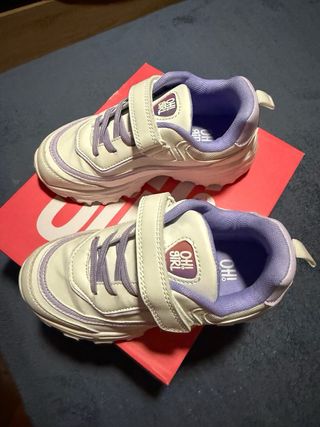 Zapatillas Niña Oh Girl Blancas y Moradas Talla 31