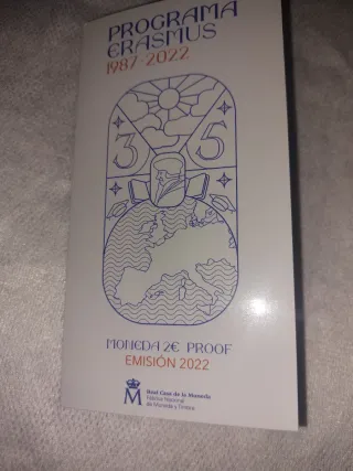 Moneda 2€ Proof Erasmus 1987-2022