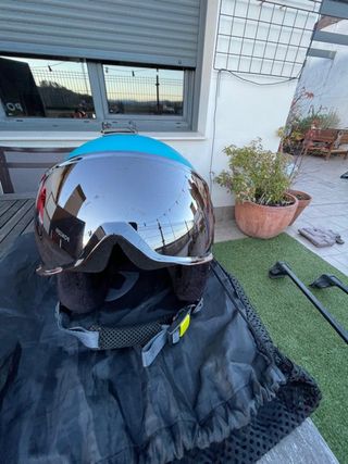 Casco esquí niño visor integrado CEBE