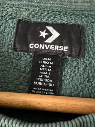 Sudadera Converse Verde Talla M Oversize