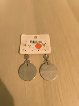 Pendientes largos plateados Parfois