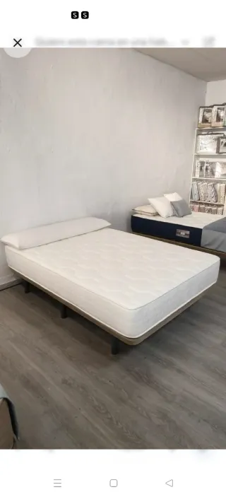 Pack Colchón + Base Tapizada Nuevo. Colchón barato