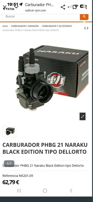 Carburador 21mm Dellorto Imitación