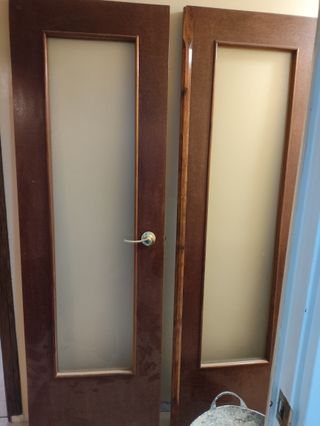 Puerta doble 62x200cm con cristal