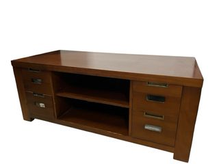 Mueble bajo madera 120cm con cajones
