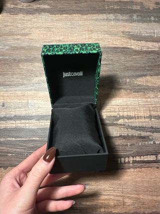 Caja Reloj Just Cavalli Verde Animal Print