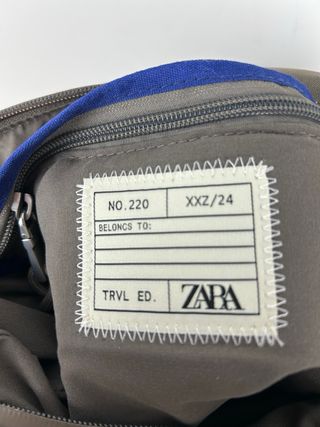 Zara bolso viaje tejido técnico nuevo