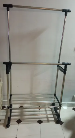 Perchero Ropa Metálico Ajustable