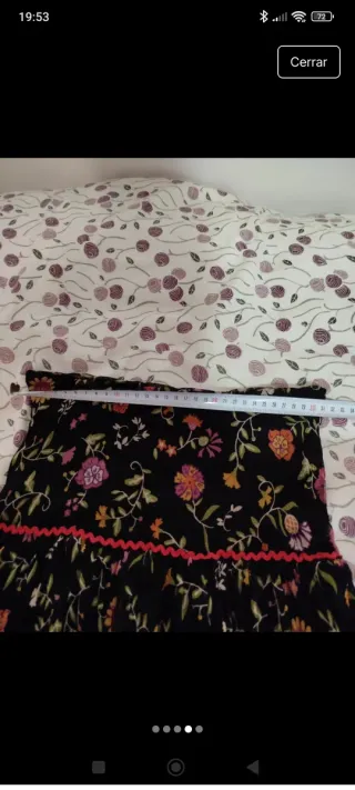 Falda Bershka estampada multicolor