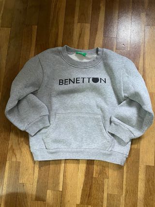 Sudadera Benetton niño gris