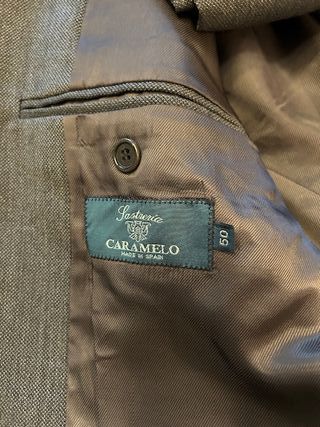 Traje Caramelo gris azulado de caballero