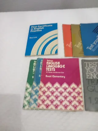Libros de ejercicios de inglés. No envío