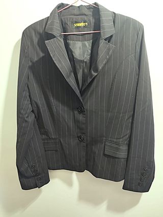 Traje de raya diplomática 3 piezas mujer