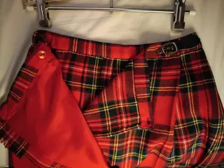 Falda Kilt Lana Tartán Roja