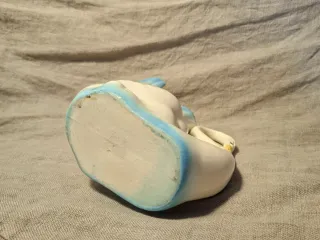 Cisne florero de porcelana vintage