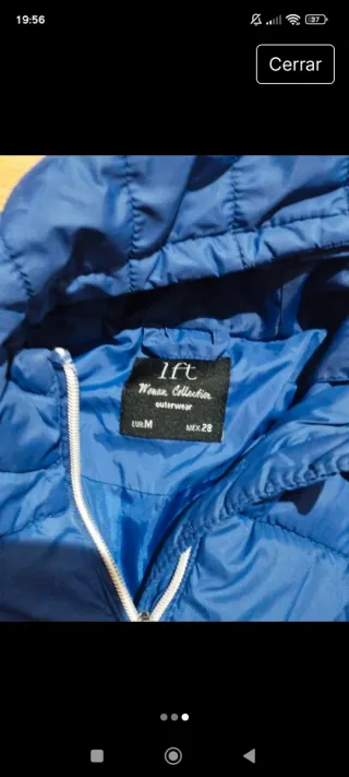 Chaqueta azul Lefties con capucha