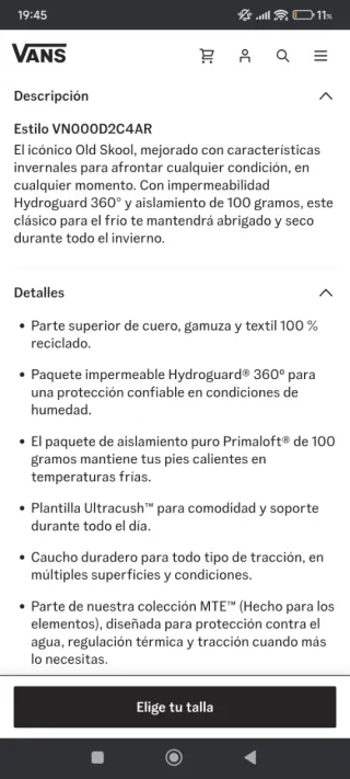 Botas Vans standard MTE Snow