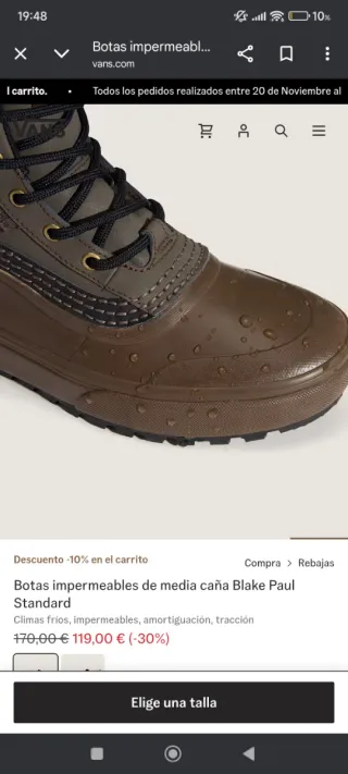 Botas Vans standard MTE Snow