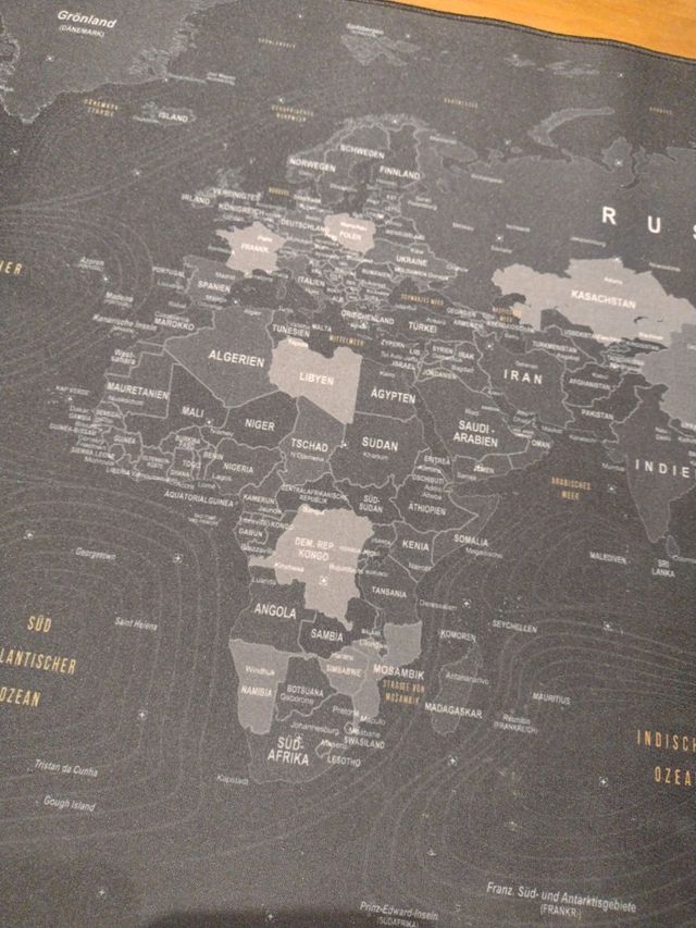 Alfombrilla Ratón XXL Titanwolf Mapa Mundial