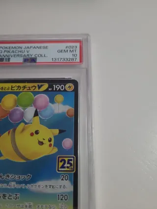 Pikachu V Volador Japonés PSA 10
