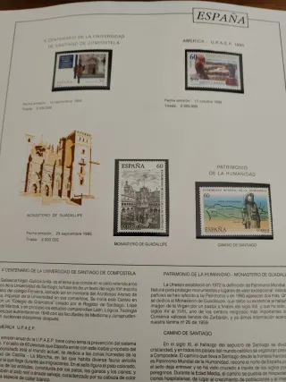 Lote 6 Álbumes de Sellos Filabo 1975-2001