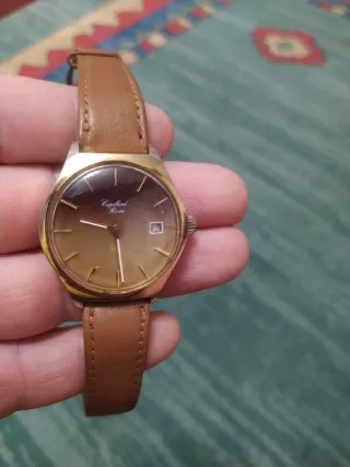 Reloj Cupillard de cuerda dorado