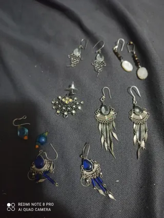 Pendientes antiguos coleccionista