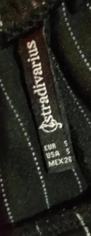 Pantalón rayas blancas Stradivarius Talla S