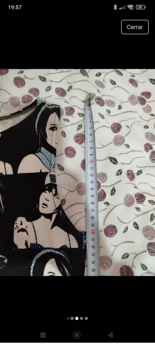 Vestido Bershka estampado caras