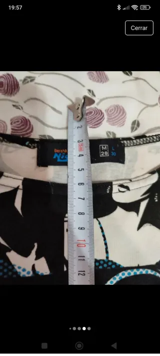 Vestido Bershka estampado caras