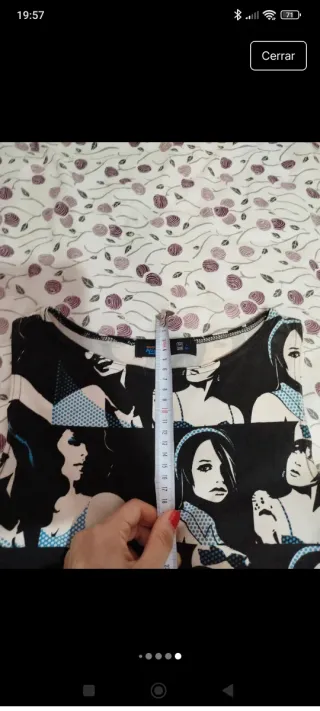 Vestido Bershka estampado caras