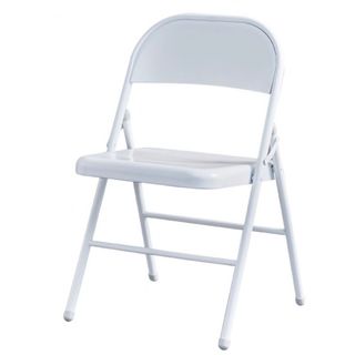 Silla Plegable Toscana Metal Blanca. Pack 6 uds
