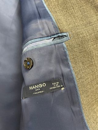 Traje Mango Gris Caballero