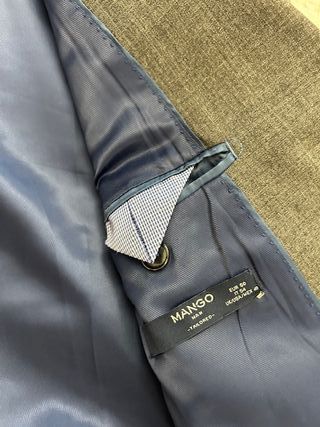 Traje Mango Gris Caballero