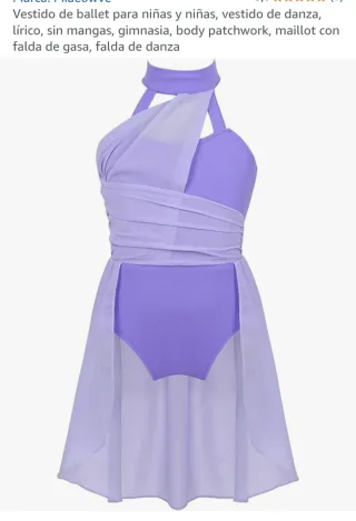 Vestido de danza IEFiel  morado