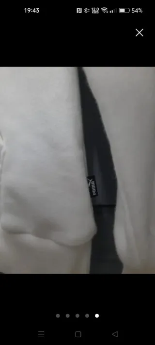 Sudadera Puma Blanca con Etiquetas