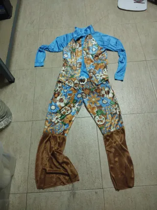 Disfraz Hippie Flores Talla única