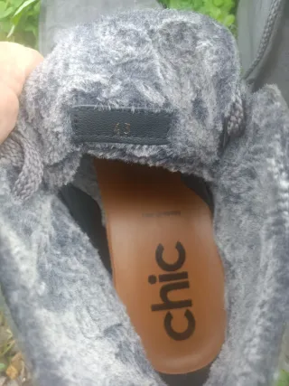 Scarponcini da uomo Panchic grigi con pelliccia