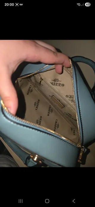 Borsetta Charro blu e oro